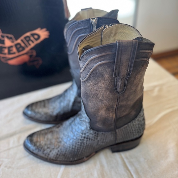 Freebird Alamo Black Python Men's - Picture 8 of 9